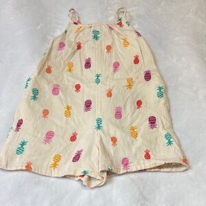 Cat & Jack Cream Pineapple Print Romper